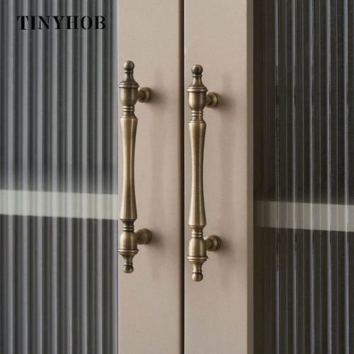 5pcs French Style Bronze Brass Cabinet Door Handles