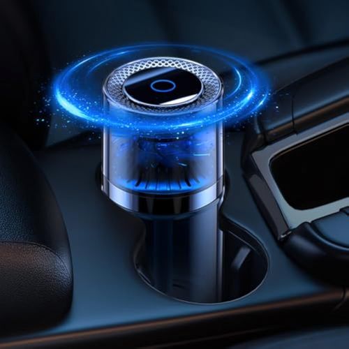Smart Car Air Freshener Ⅱ | Auto ON-OFF Car Diffuser with Blue Breathing Light | 160ml Essential Oil Lasts 180 Days | Long-Life 500mAh Battery - Listening