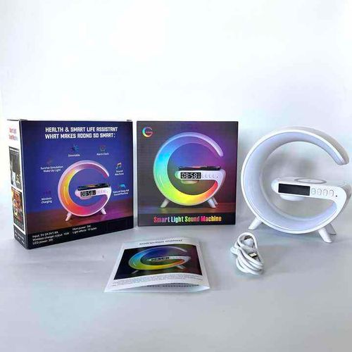 A-New multifunctional Bluetooth speaker, night light, wireless charger, clock, alarm, atmosphere light, gift speaker