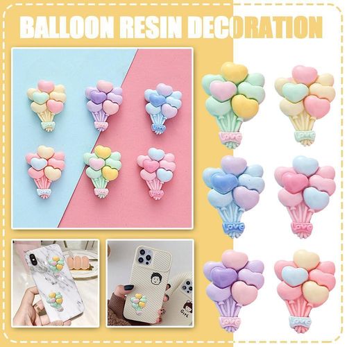 10 Colorful Cute Balloons DIY Cream Glue Homemade Phone Cases