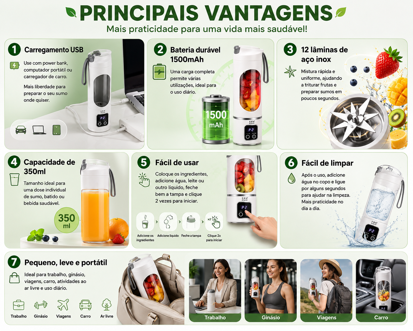 Principais vantagens