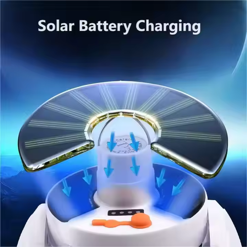 Solar Football Type Camping Light Outdoor Solar Folding Emergency Light LED Bulb Light