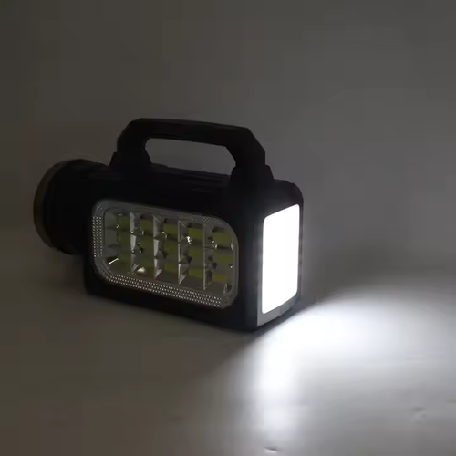 Solar hand lamp multi-function rechargeable LED portable lamp for hiking and camping outdoor hand lamp with data cable