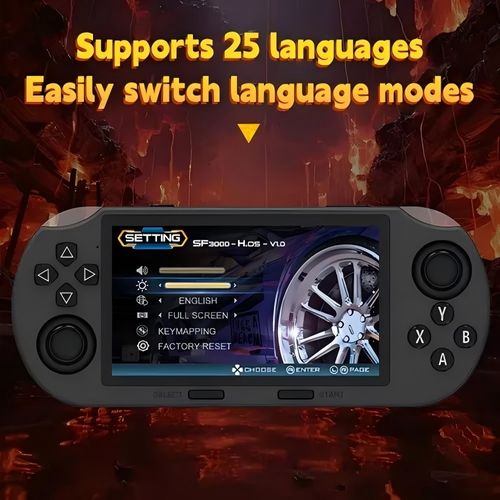 SF3000 Retro Games Console 4.5 Inch IPS Screen Support Multiple Simulators Game Portable Handheld Game Console
