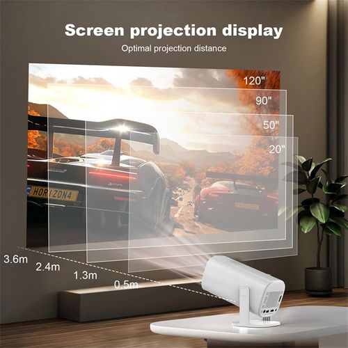 P30 MAX Projector With 2 Gamepads Android 11 Wifi6 BT Home Theater Office Outdoor Smart Portable 4K HD Projector