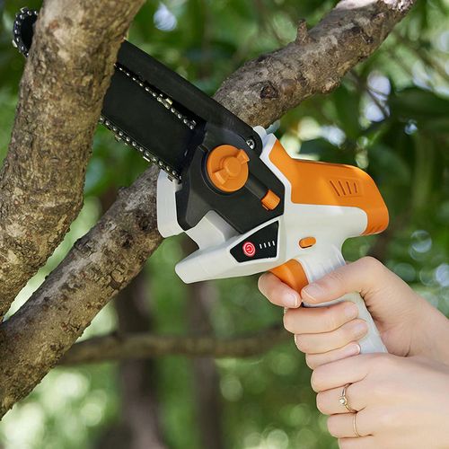550 watt powerful cordless lithium battery electric chain saw for household use