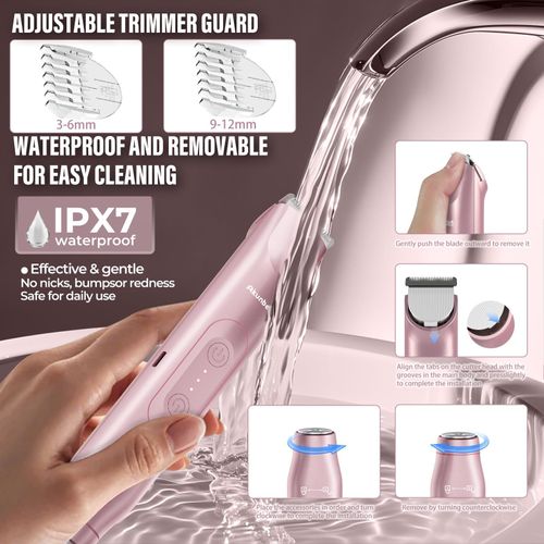 Women's 2-in-1 electric shaver bikini trimmer