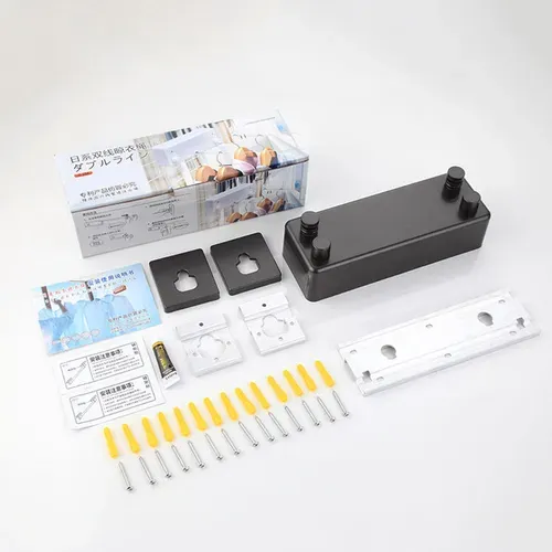 Invisible retractable double clotheslines