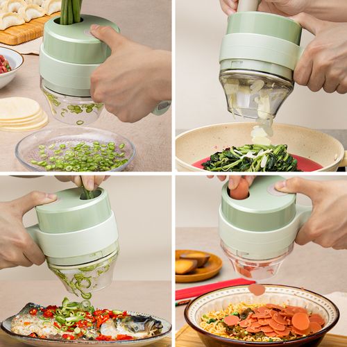 Mini electric vegetable slicer, meat chopper, garlic chopper