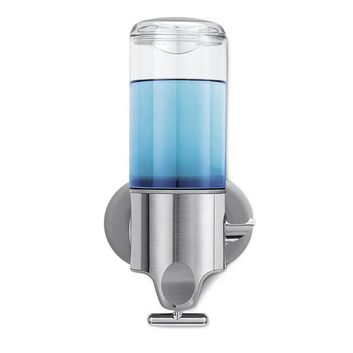 Bathroom wall mounted manual pull bar soap dispenser