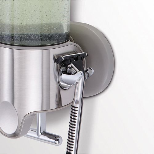 Bathroom wall mounted manual pull bar soap dispenser