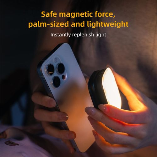 Magnetic LED phone selfie clip light pocket tofu fill light makeup light and stand
