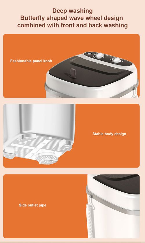 New 2025 Mini Semi - automatic Washing Machine with 8 - kg Large Capacity