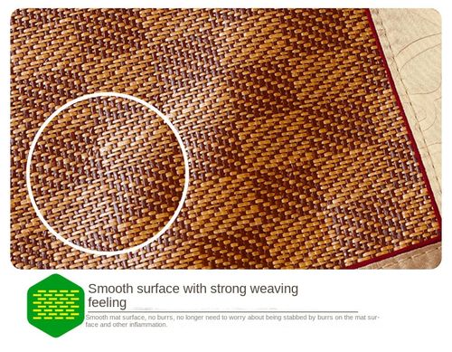 Pure Bamboo Fiber Bed Sheets Home Bed Linen Mat Three-Piece Set Heat Cooling Bamboo Mat