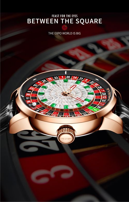 Pindu Roulette Watch Gambling Wheel Rotating Men's Mechanical NH35 Watch