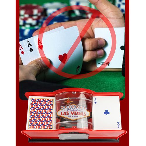 Plastic hand cranked card shuffling machine for board games 2 4 6 sets of simple card dividers for playing cards
