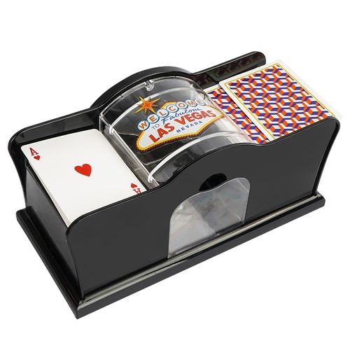 Plastic hand cranked card shuffling machine for board games 2 4 6 sets of simple card dividers for playing cards
