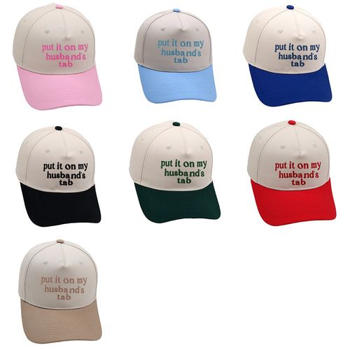 Casual retro embroidered baseball cap men's and women's curved brim color Tabtrucker hat