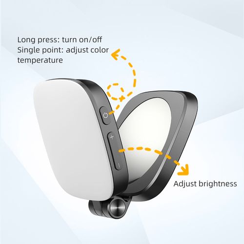 Magnetic LED phone selfie clip light pocket tofu fill light makeup light and stand