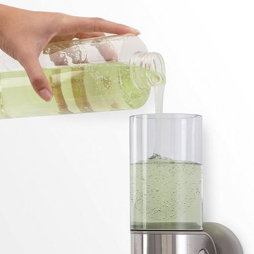 Bathroom wall mounted manual pull bar soap dispenser