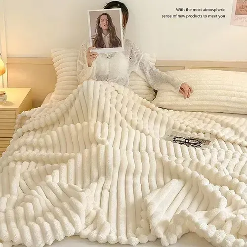 Class A rabbit wool plush blanket