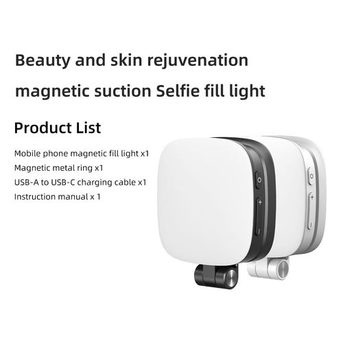Magnetic LED phone selfie clip light pocket tofu fill light makeup light and stand