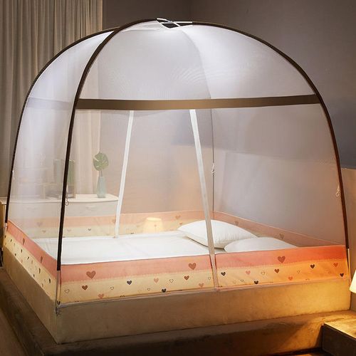 No installation of Mongolian yurt mosquito net, anti fall encrypted thickened mosquito net
