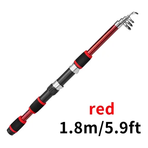 Wholesale Portable Ultra-short 2.1m Casting Telescopic Sea Fishing Rod with Spinning Reel Set