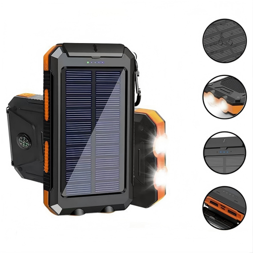 Portable Battery Power Station Power Bank Solar Charger PowerBanks 20000mah for Mobile Phones Devices 10W