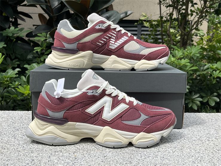 New Balance 9060 Low Washed Burgundy U9060VNA