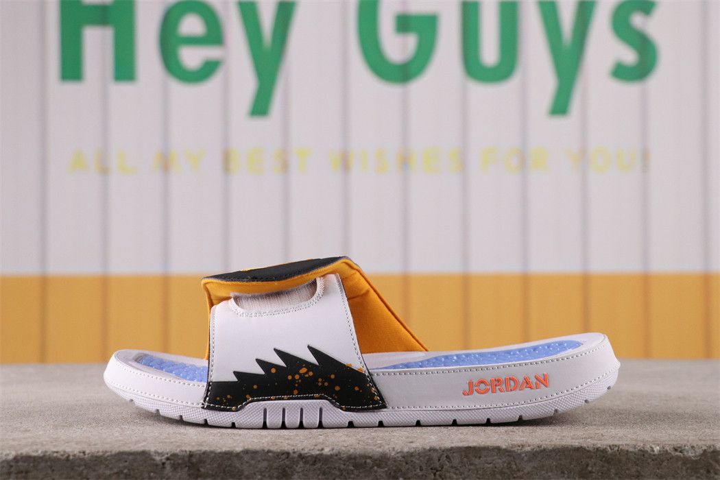Jordan Hydro V Retro Sail Orange Peel Slides 555501-118