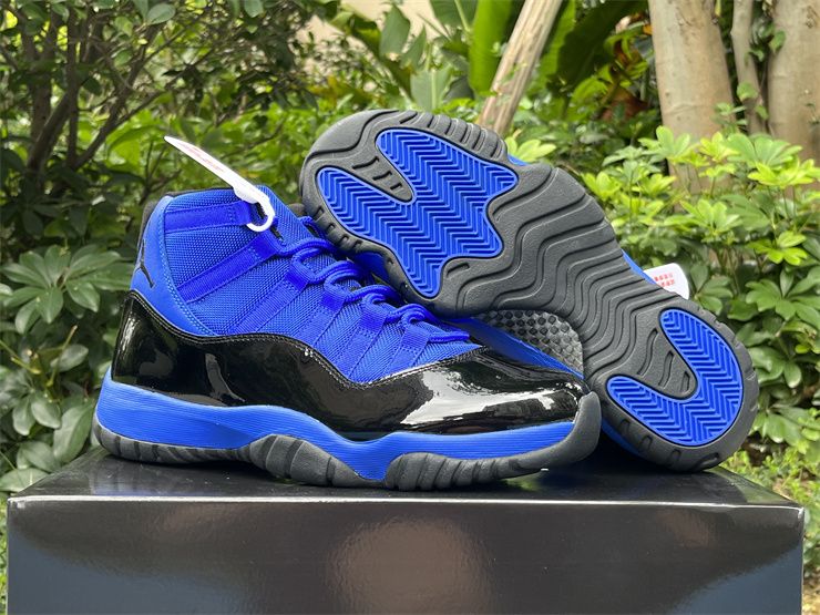 Men Air Jordan 11 Black Blue CT8012-400