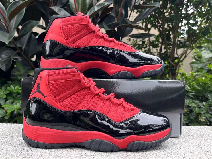 Men Air Jordan 11 Retro Red Black CT8012-600