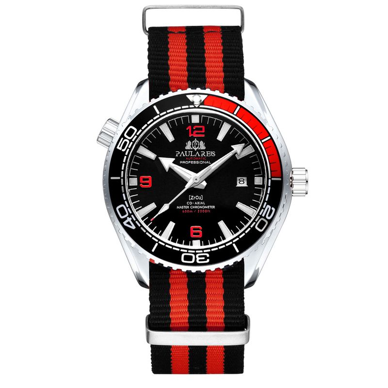 The Spy Watch Automatic Mechanical Luminous Watches with Famous 007 Canvas Strap