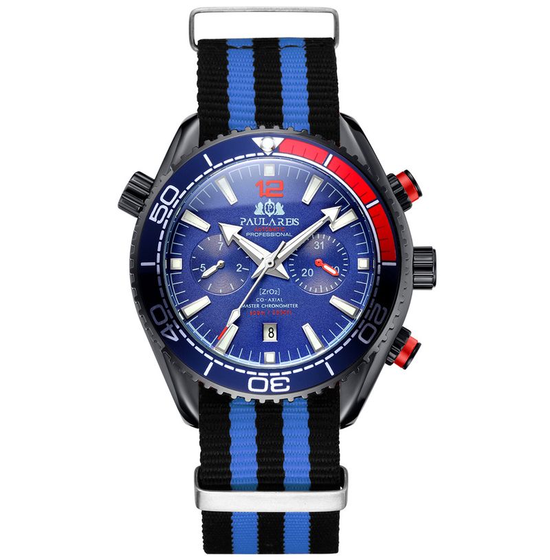 Automatic Canvas Nylon Strap Men's Mechanical Watch