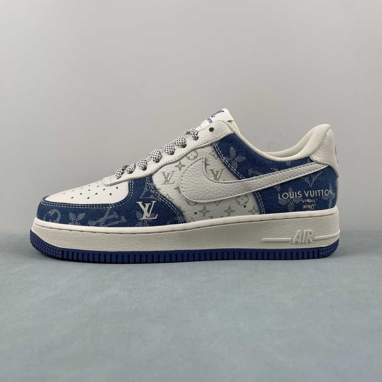 Nike Air Force 1 07 Low LV Off White Denim Blue DD8686-400
