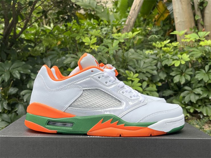 Air Jordan 5 Retro Low Miami Hurricanes FQ1293-018