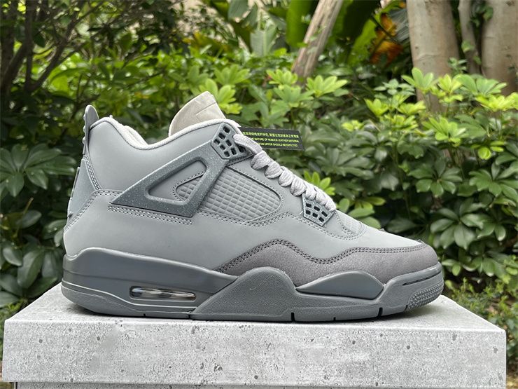 Air Jordan 4 Retro Paris Olympics Wet Cement FQ7928-001 Men Sneakers