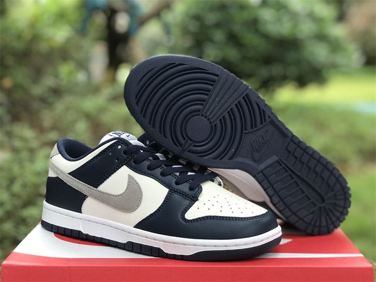 Nike Dunk Low Sneaker in Midnight Navy Smoke Grey FD9749-400