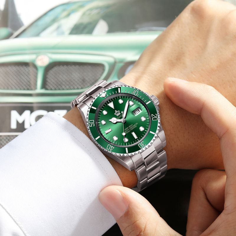 Men Women Luxury Watches Luminous Hand Quartz Silver Tone Stainless Steel Watch