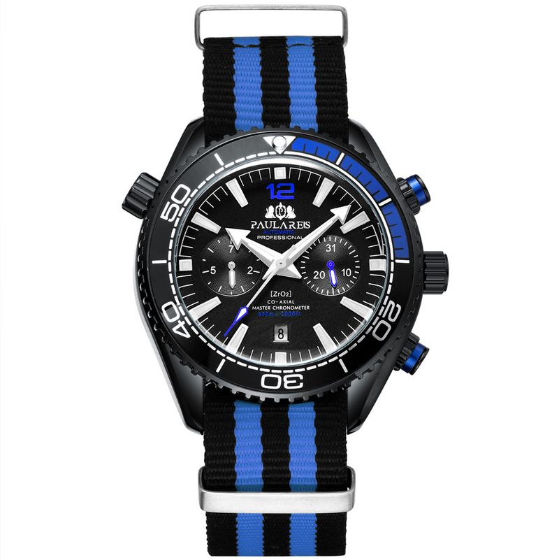Automatic Canvas Nylon Strap Men's Mechanical Watch