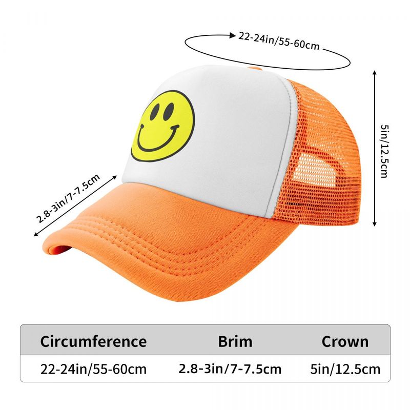 Smiley Face Hat Adjustable Trucker Hat for Adult Adjustable Baseball Cap ID504474839