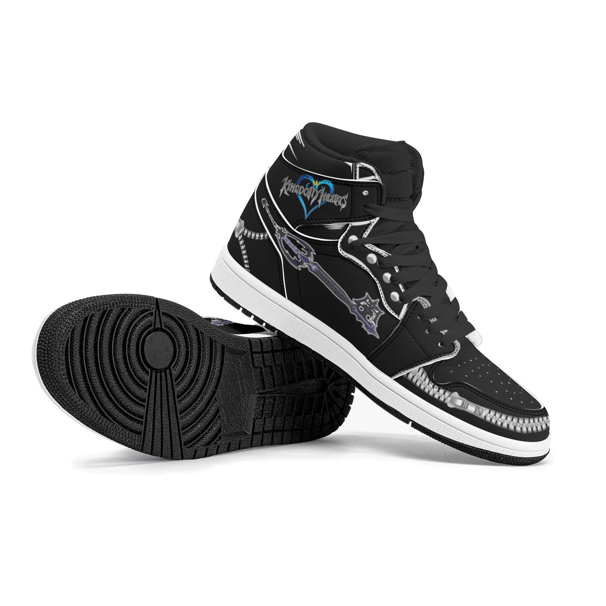 Kingdom Hearts Roxas Sword Sneakers Custom Anime Shoes