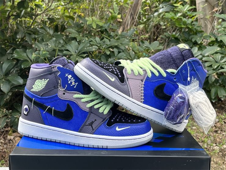 Zion Williamson x Air Jordan 1 High Voodoo Blue Purple Black DZ5485-420