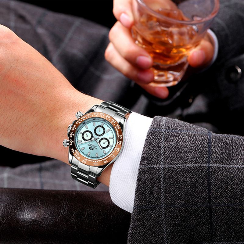 Automatic Watches Luxury Classic Stainless Steel Calendar Luminous Waterproof Watches for Men