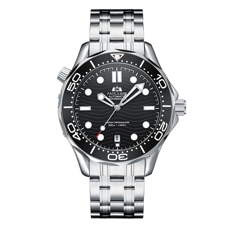 Automatic Mechanical Stainless Steel Casual Watch for Men