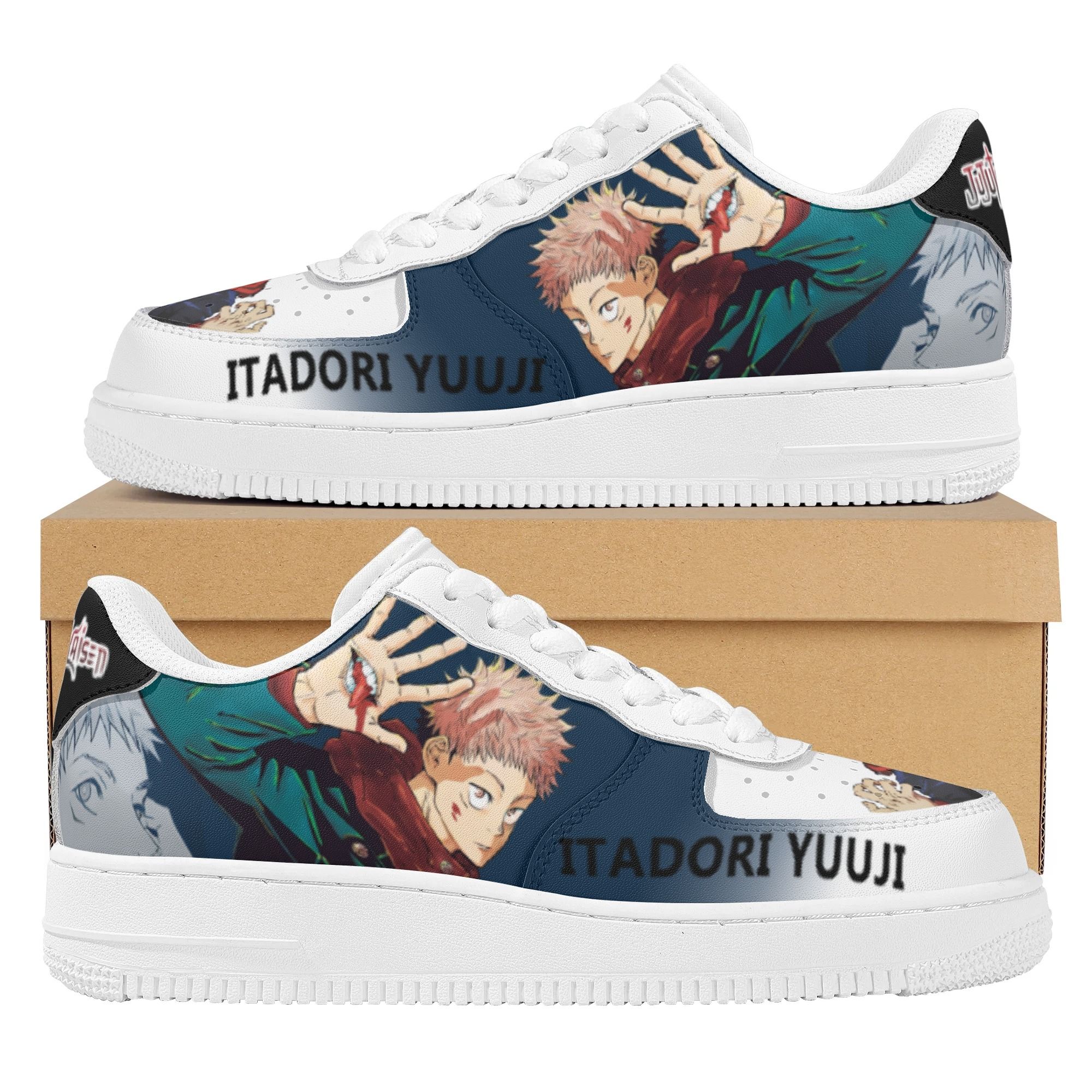 Mens Itadori Yuuji Jujutsu Kaisen Air Anime Air Force Shoes