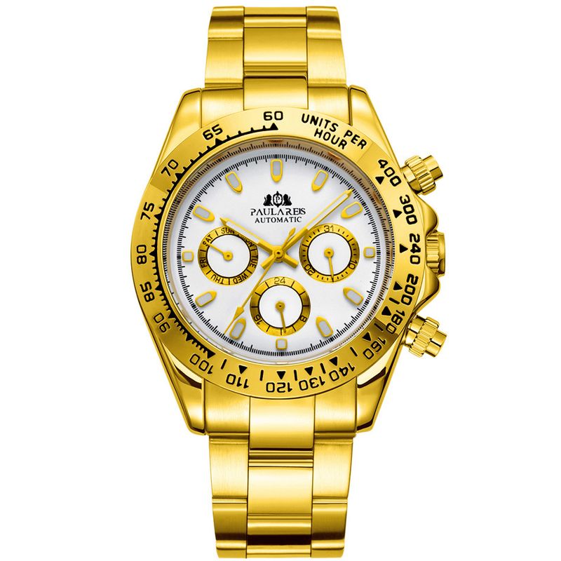 Automatic Watches Luxury Classic Stainless Steel Calendar Luminous Waterproof Watches for Men