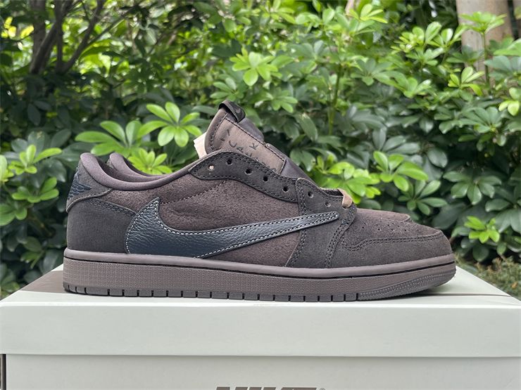 Cheap Travis Scott x Air Jordan 1 Low OG Velvet Brown DM7866-202