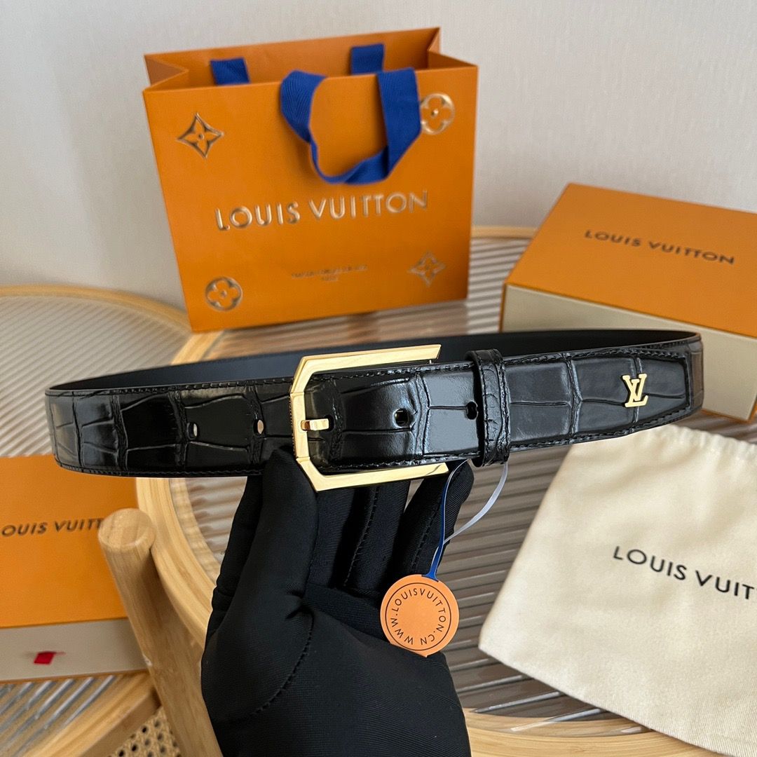 Louis Vuitton Heritage 35mm Belt M8709U LV Belts